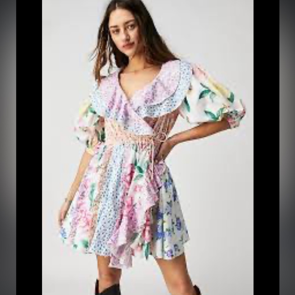 FillyBoo Love Street Wrap Mini Dress